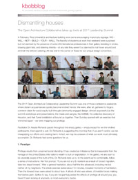 kbobblog Dismantling Houses - Designing Equity into Architecture